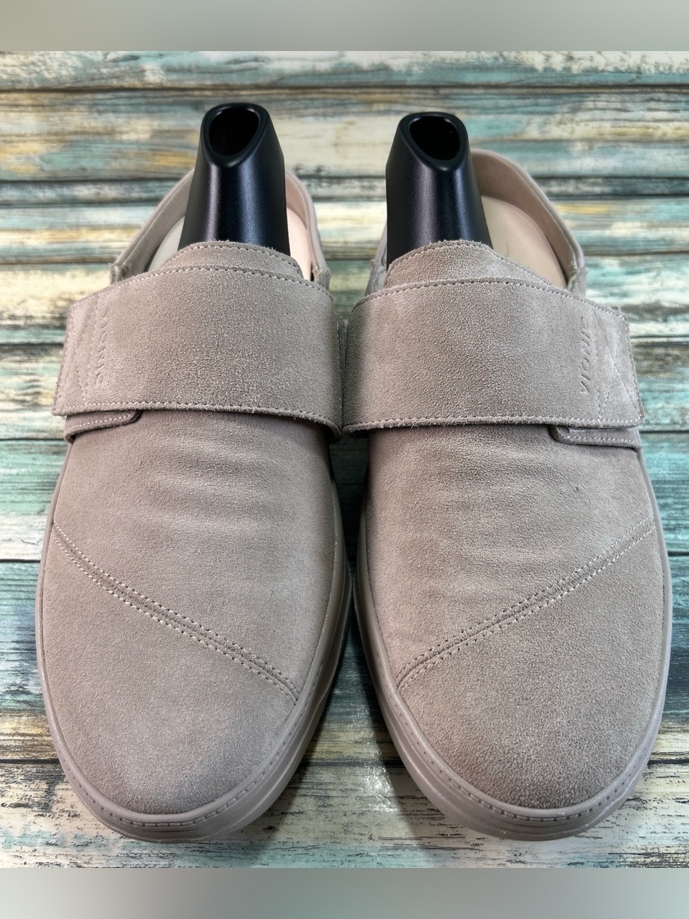 VIONIC Lotus RX Recovery Clog 9.5 Orthotic Comfort Support Mule Shoe Beige Suede